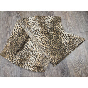 Cashmink by V. Fraas Made in Germany Animal Leopard Print Infinity Scarf
